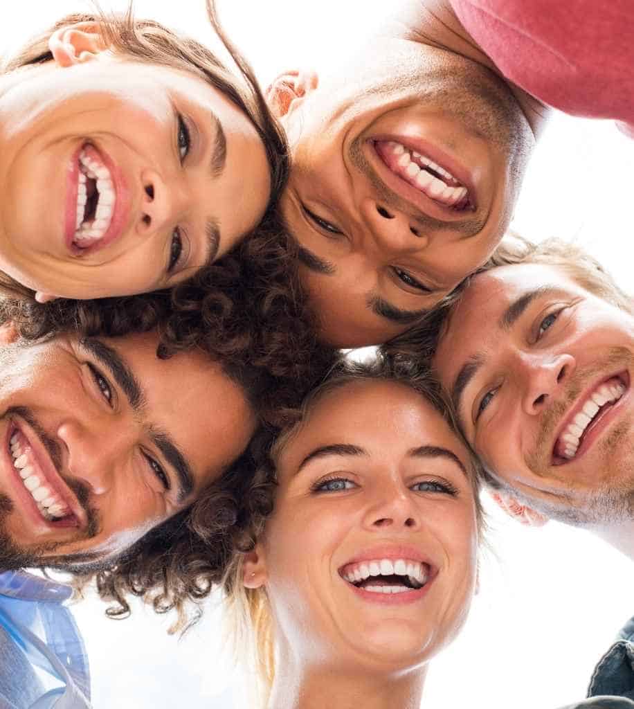 Smiling person showcasing white teeth after laser whitening treatment Warrington